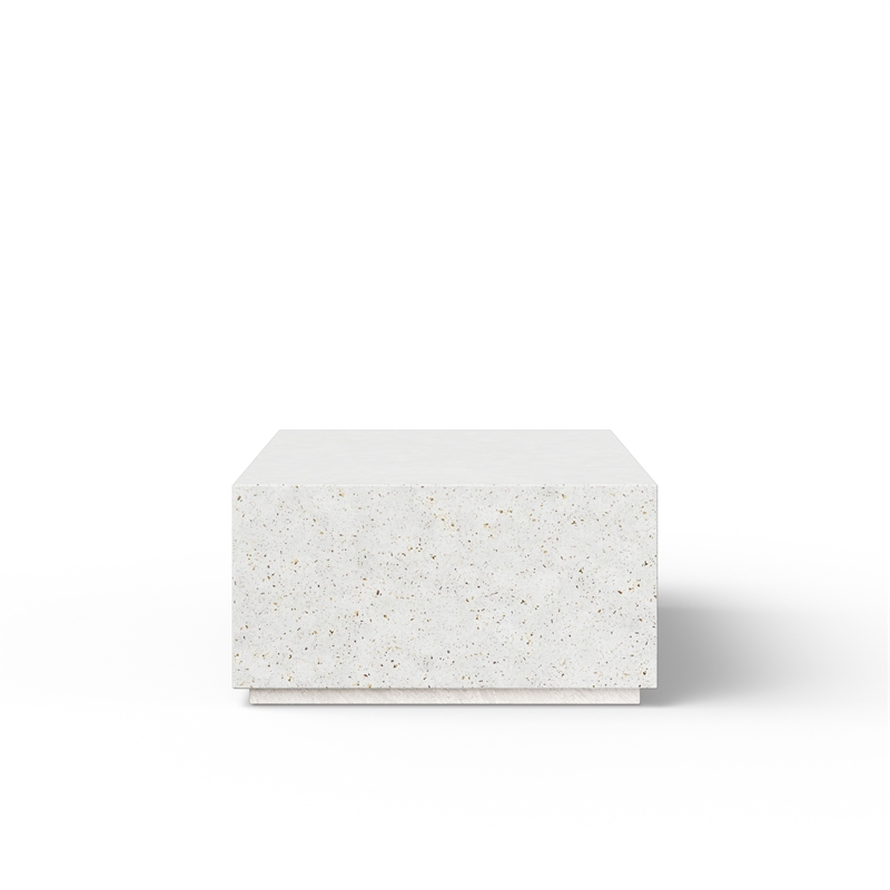 Urbia Mixx Bloc Rectangular Coffee Table in Ivory Terrazzo