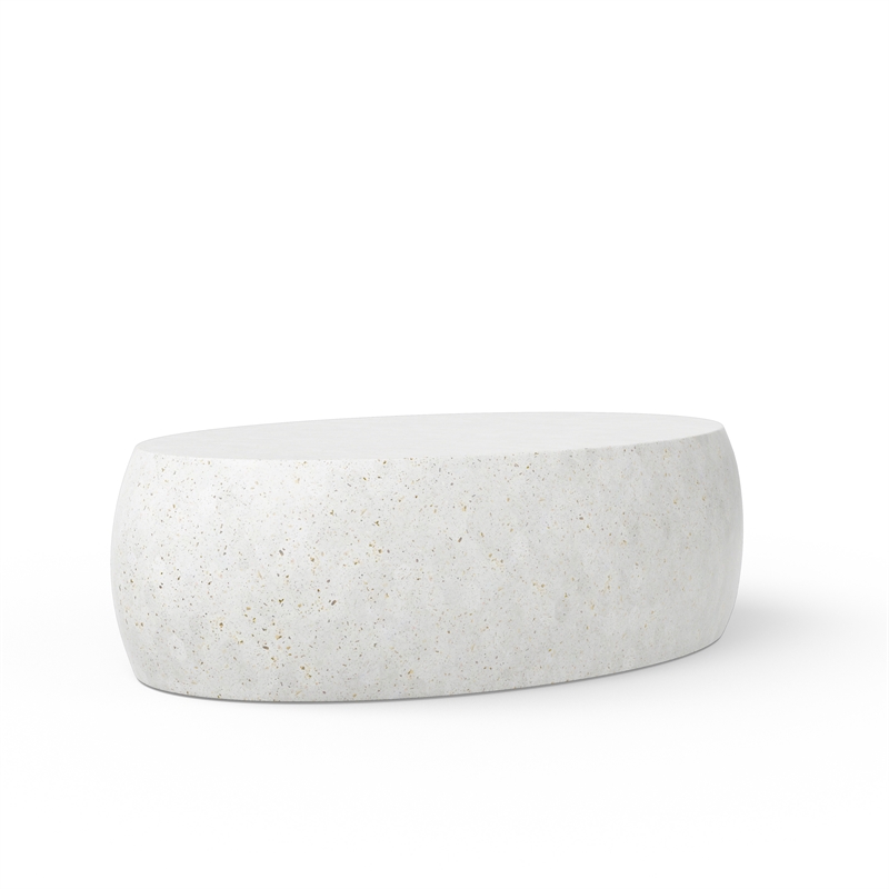 Urbia Mixx Pebble Coffee Table in Ivory Terrazzo
