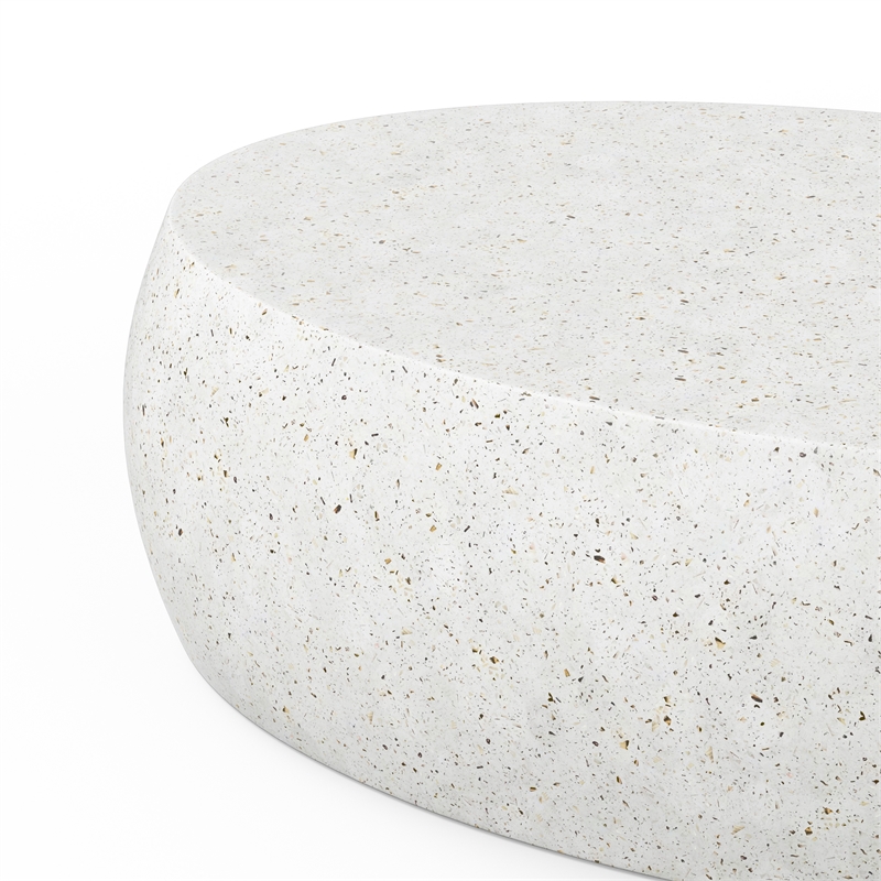 Urbia Mixx Pebble Coffee Table in Ivory Terrazzo