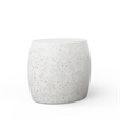 Urbia Mixx Pebble End Table in Ivory Terrazzo