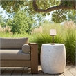 Urbia Mixx Pebble End Table in Ivory Terrazzo
