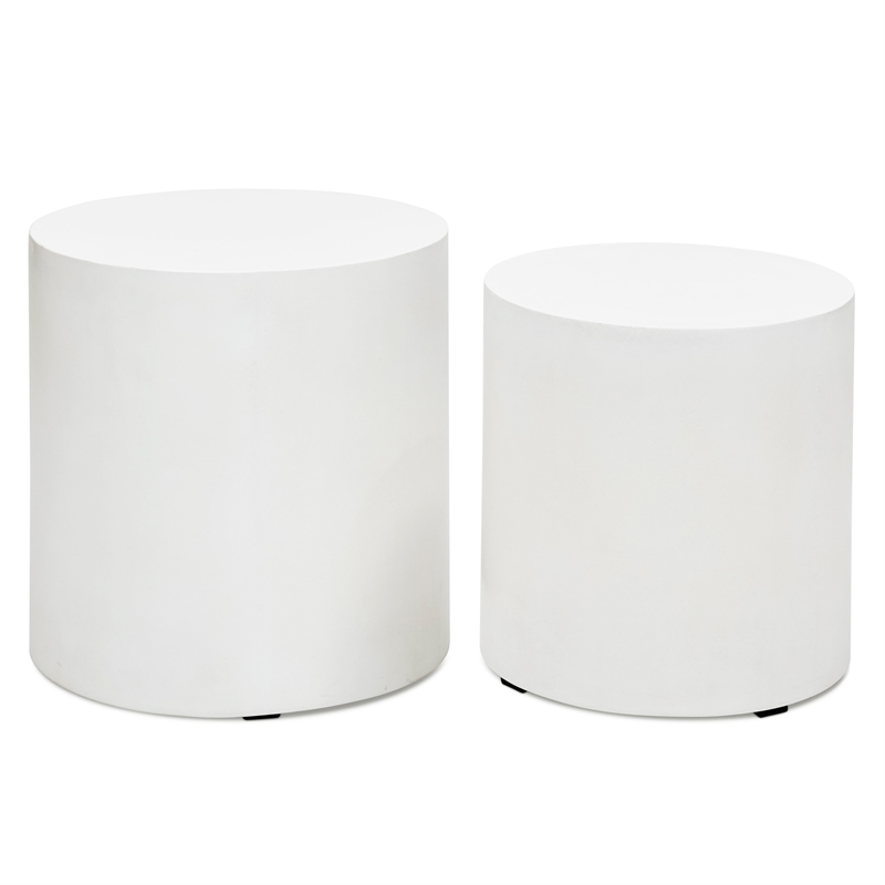Urbia Furniture Mixx Una Pedestal Ivory (Set of 2)