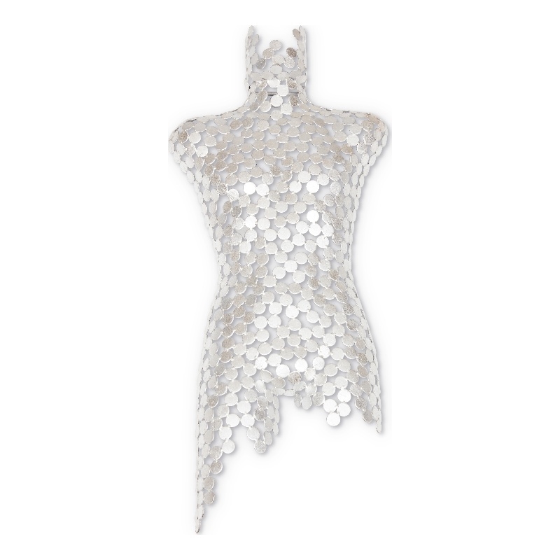 Urbia Naturals Male Torso in Silver Leaf
