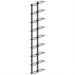 vidaXL 2 Piece 18 Bottles Iron Wall-Mounted Wine Racks in Black