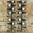 vidaXL 2 Piece 18 Bottles Iron Wall-Mounted Wine Racks in Black