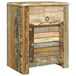 vidaXL Vintage Reclaimed Solid Compact End Table in Multicolor