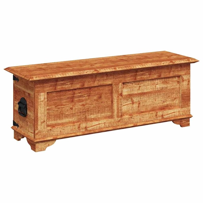 vidaXL Grains Solid Mango Wood Storage Chest in Brown