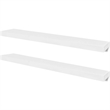 vidaXL MDF Wall Shelf in White (Set of 2)