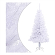 vidaXL Foldable PVC and Plastic Artificial Christmas Trees in White
