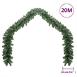 vidaXL 20m Artificial Greenery Decorative Inlays Garland in Green