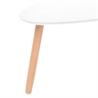 vidaXL 2 Piece MDF Solid Pinewood Coffee Table in White