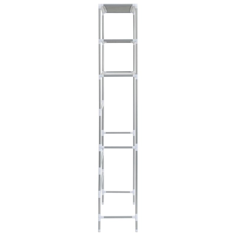 vidaXL Over Laundry Storage Rack in Silver