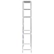 vidaXL Over Laundry Storage Rack in Silver