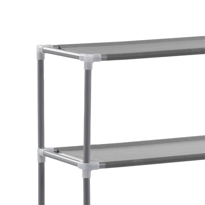 vidaXL Over Laundry Storage Rack in Silver