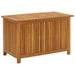 vidaXL Natural Solid Acacia Wood Medium Storage Box in Brown