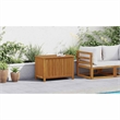 vidaXL Natural Solid Acacia Wood Medium Storage Box in Brown