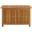 vidaXL Natural Solid Acacia Wood Medium Storage Box in Brown