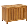 vidaXL Natural Solid Acacia Wood Medium Storage Box in Brown