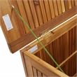 vidaXL Natural Solid Acacia Wood Medium Storage Box in Brown