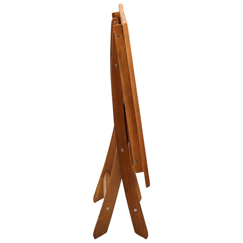 vidaXL Medium Foldable Solid Acacia Wood Garden Table in Natural
