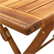 vidaXL Medium Foldable Solid Acacia Wood Garden Table in Natural