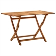 vidaXL Medium Foldable Solid Acacia Wood Garden Table in Natural