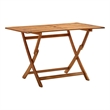 vidaXL Medium Foldable Solid Acacia Wood Garden Table in Natural
