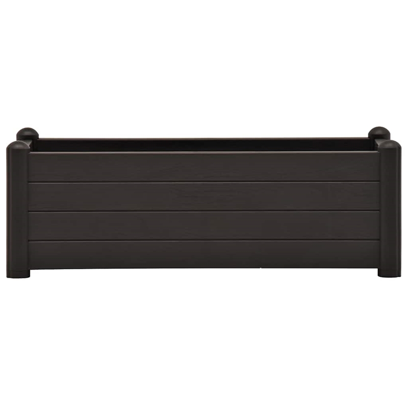 vidaXL Large UV-Resistant Polypropylene Raised Bed in Anthracite