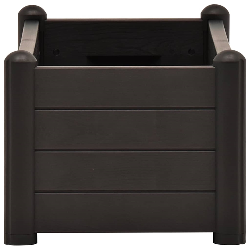 vidaXL Large UV-Resistant Polypropylene Raised Bed in Anthracite