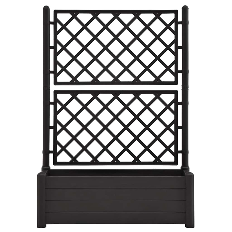 vidaXL Medium Polypropylene Garden Planter in Anthracite