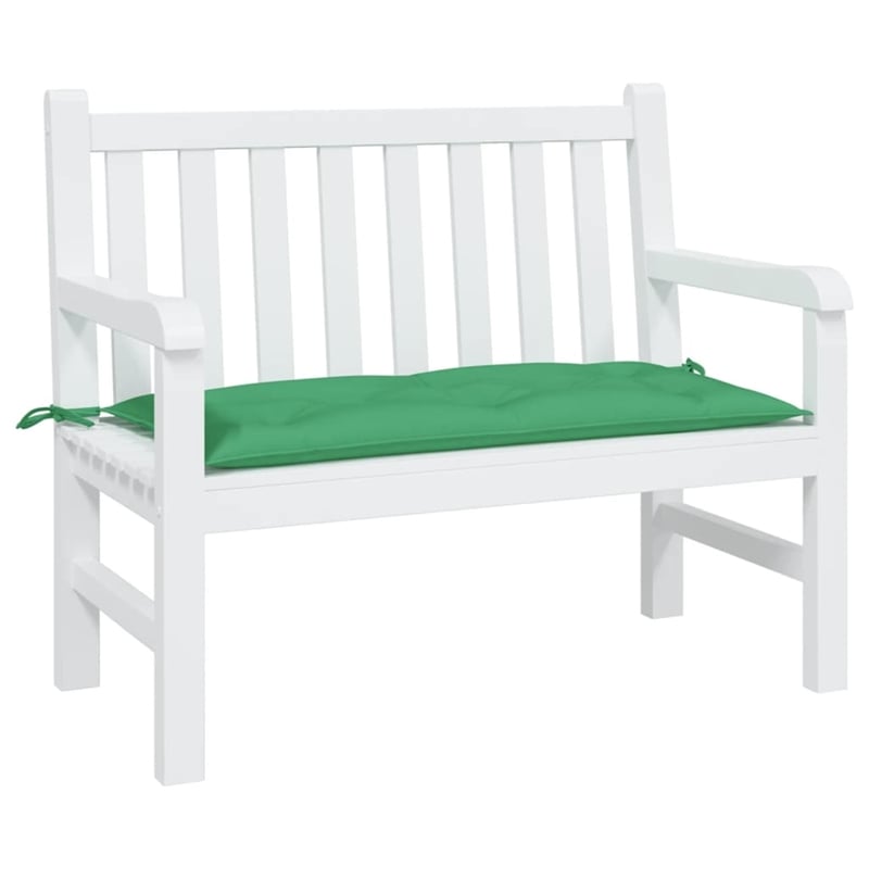 vidaXL Polyester Oxford Fabric Garden Bench Cushion in Green