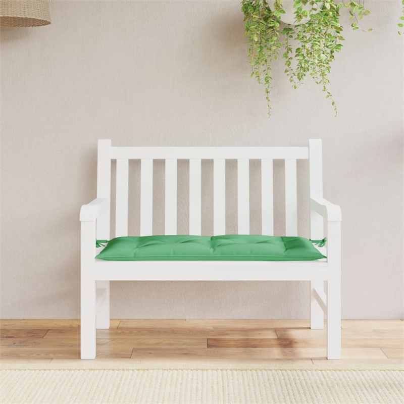 vidaXL Polyester Oxford Fabric Garden Bench Cushion in Green
