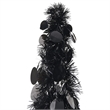 vidaXL Pop-Up Christmas Tree with PET Medium Foldable in Black