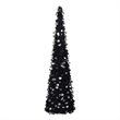 vidaXL Pop-Up Christmas Tree with PET Medium Foldable in Black