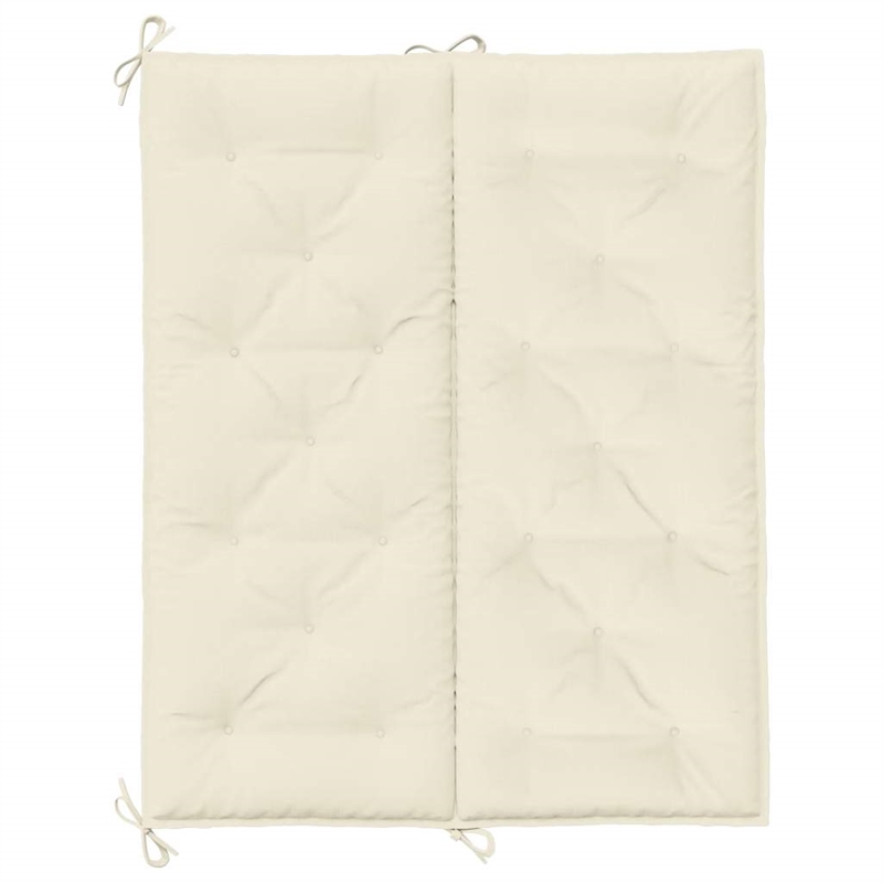 vidaXL Garden Bench Cushion in Cream White (Set of 2)