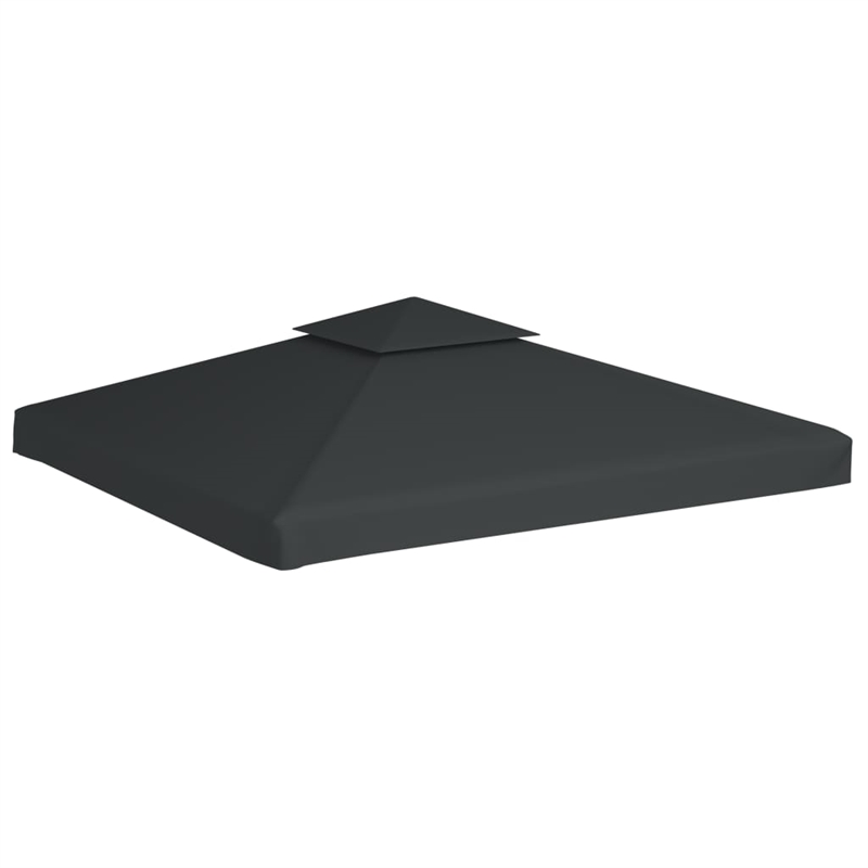 vidaXL 10 X 10 Ft Polyester With PVC Coating Gazebo Canopy in Dark Grey