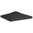 vidaXL 10 X 10 Ft Polyester With PVC Coating Gazebo Canopy in Dark Grey