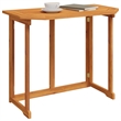 vidaXL Medium Foldable Solid Acacia Wood Balcony Table in Brown