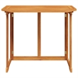 vidaXL Medium Foldable Solid Acacia Wood Balcony Table in Brown