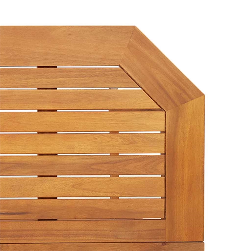 vidaXL Medium Foldable Solid Acacia Wood Balcony Table in Brown