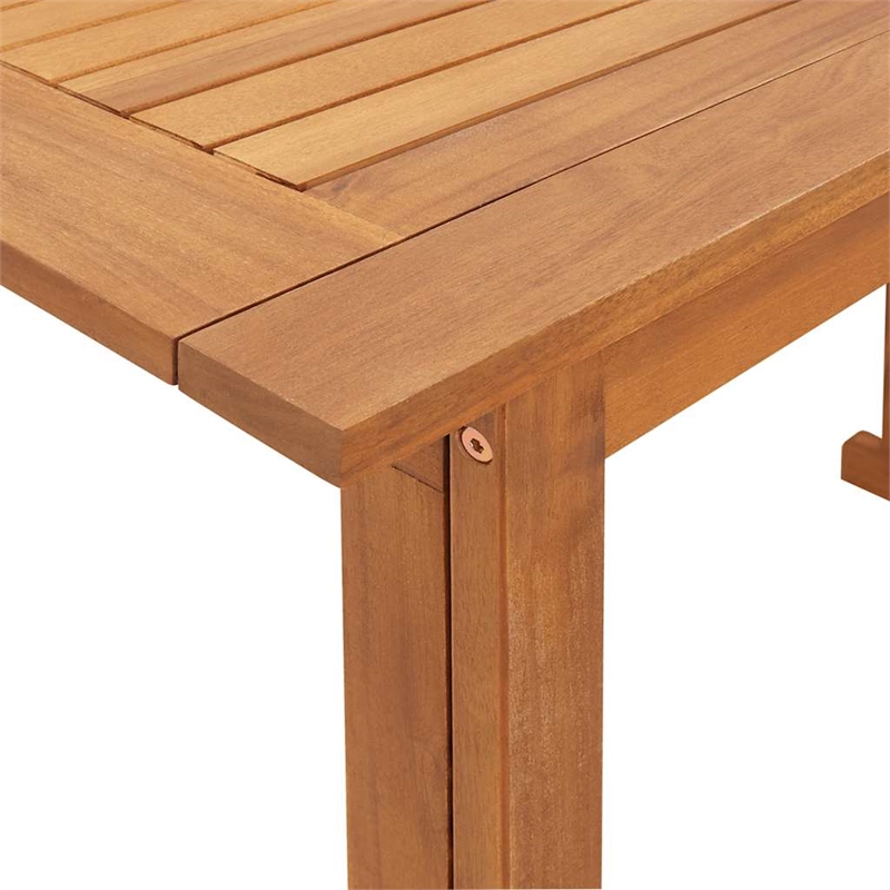 vidaXL Medium Foldable Solid Acacia Wood Balcony Table in Brown