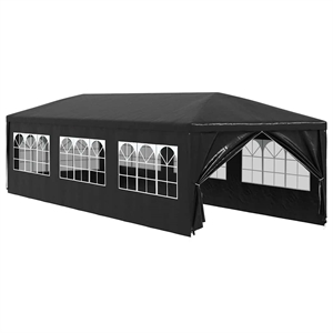 vidaXL Large Polyethylene and Steel Party Tent in Anthracite