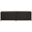 vidaXL Poly Rattan and Powder-Coated Steel Storage Chest in Brown