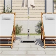 vidaXL Granite and Stainless Steel Tube Parasol Base in Gray
