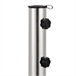 vidaXL Medium Granite and Stainless Steel Parasol Base in Black