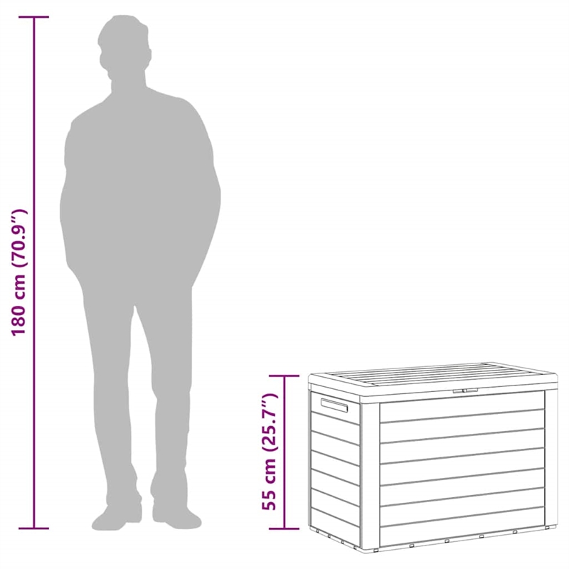 vidaXL 30.7X17.3X21.7