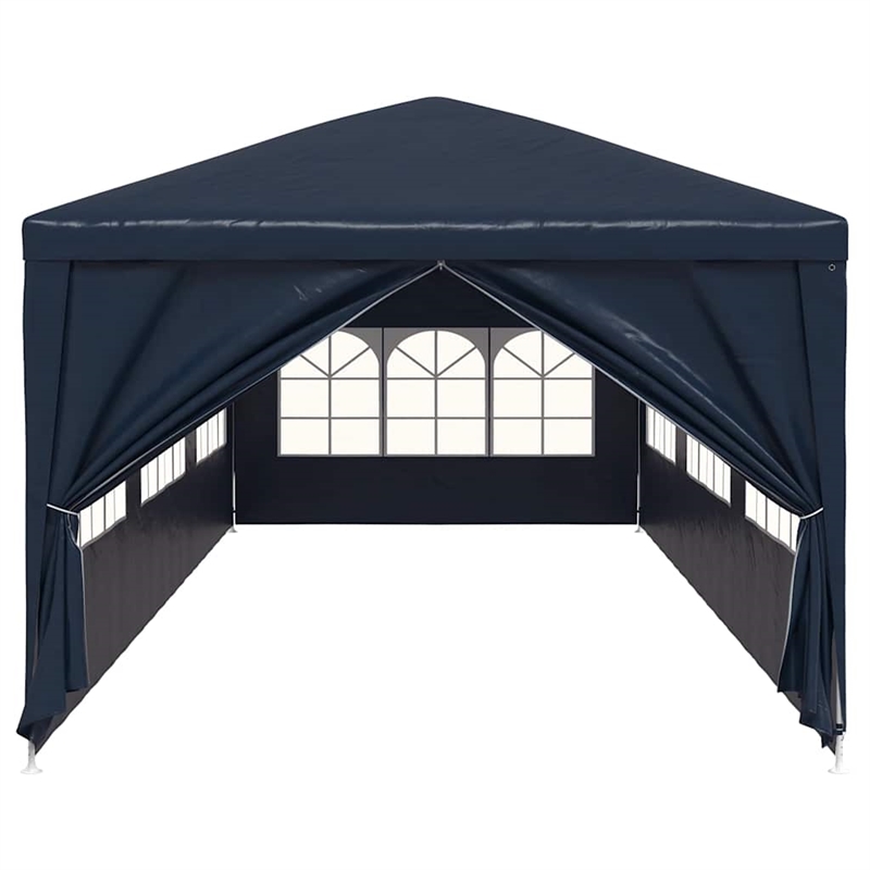 vidaXL Large Polyethylene Water-Resistant Party Tent in Blue