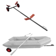 vidaXL Boat Trailer in Black/Orange