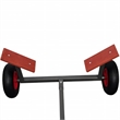 vidaXL Boat Trailer in Black/Orange