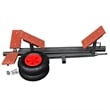 vidaXL Boat Trailer in Black/Orange